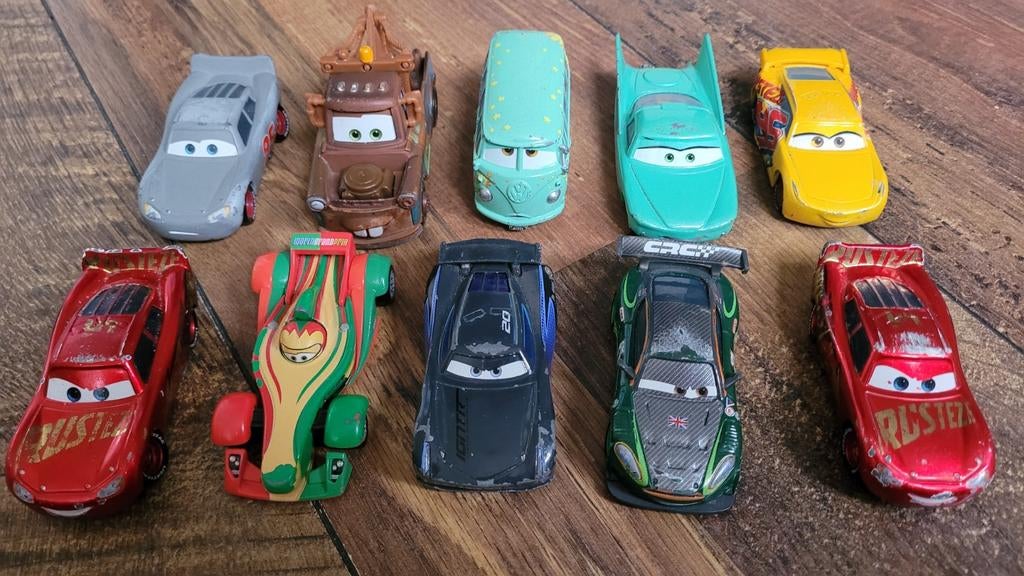 Setje Cars autootjes, Ophalen of Verzenden, Gebruikt, Jongen of Meisje