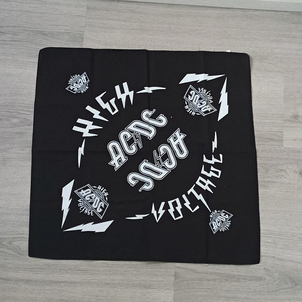Bandana acdc official, Ophalen of Verzenden, Zo goed als nieuw, One size fits all