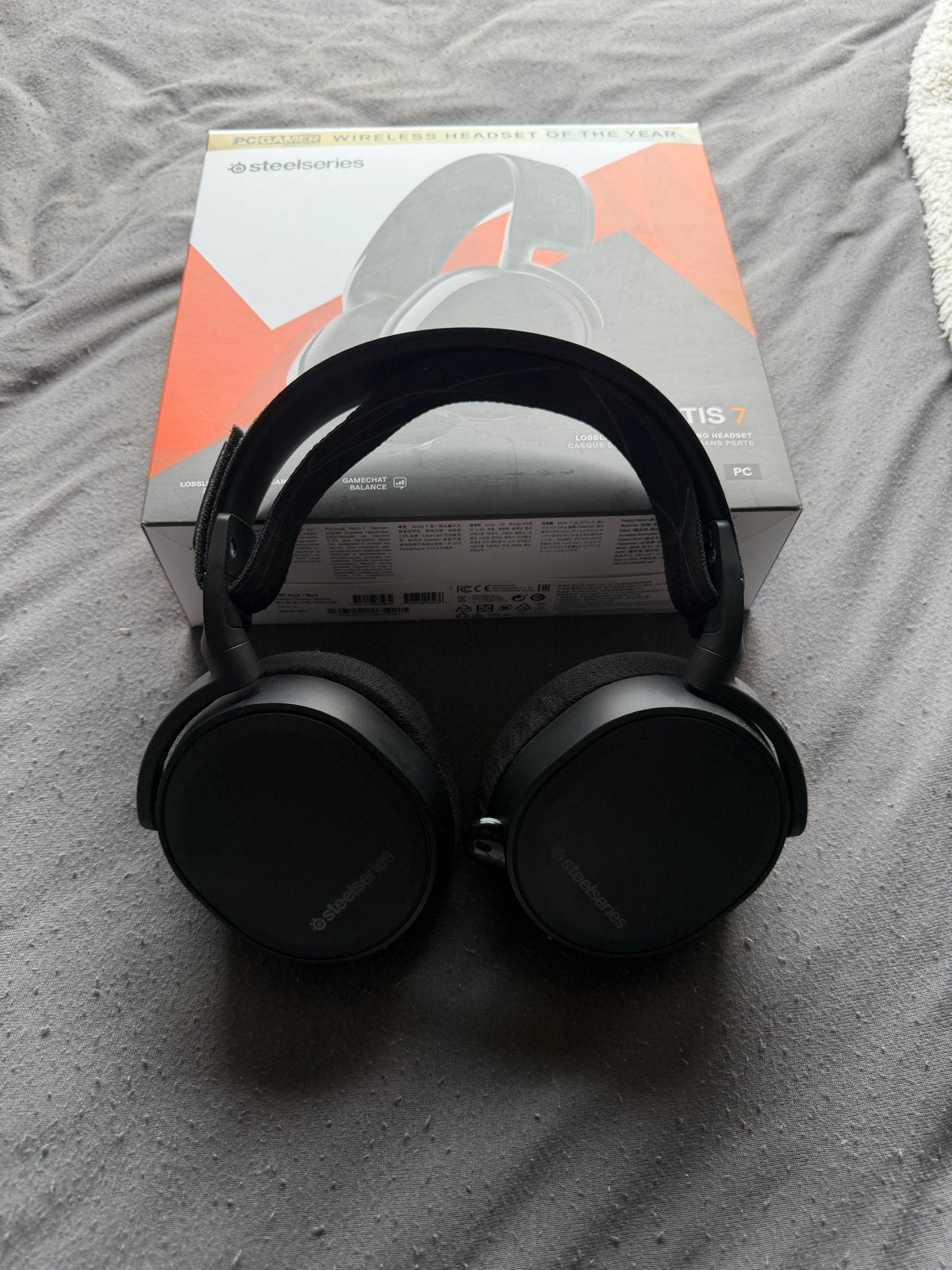 SteelSeries Arctis 7 Draadloze Gaming Headset, Overige merken, Ophalen of Verzenden, Zo goed als nieuw, Over oor (circumaural)