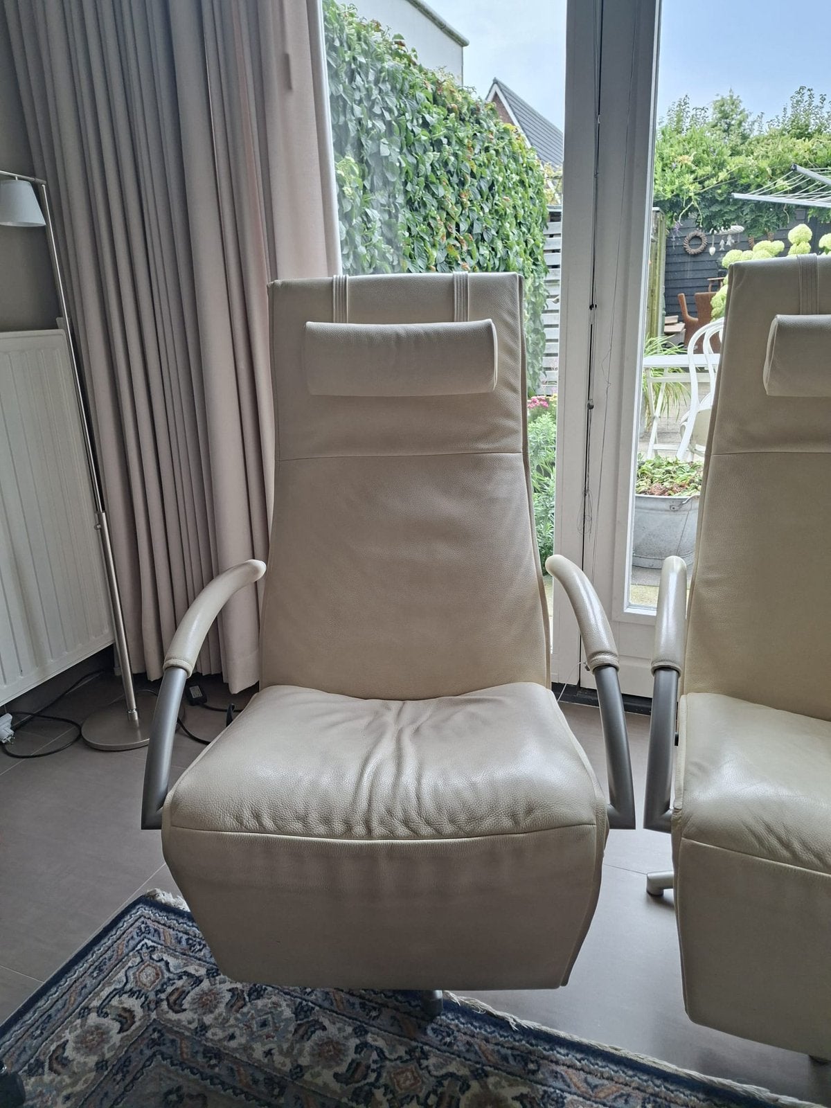 2 jori relaxstoelen, Ophalen, Zo goed als nieuw, 75 tot 100 cm, Leer