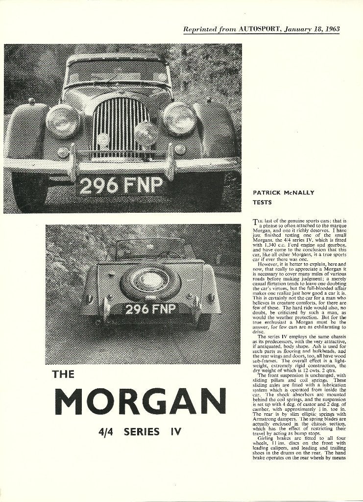 Morgan roadster folders, Ophalen of Verzenden, Gelezen, Overige merken
