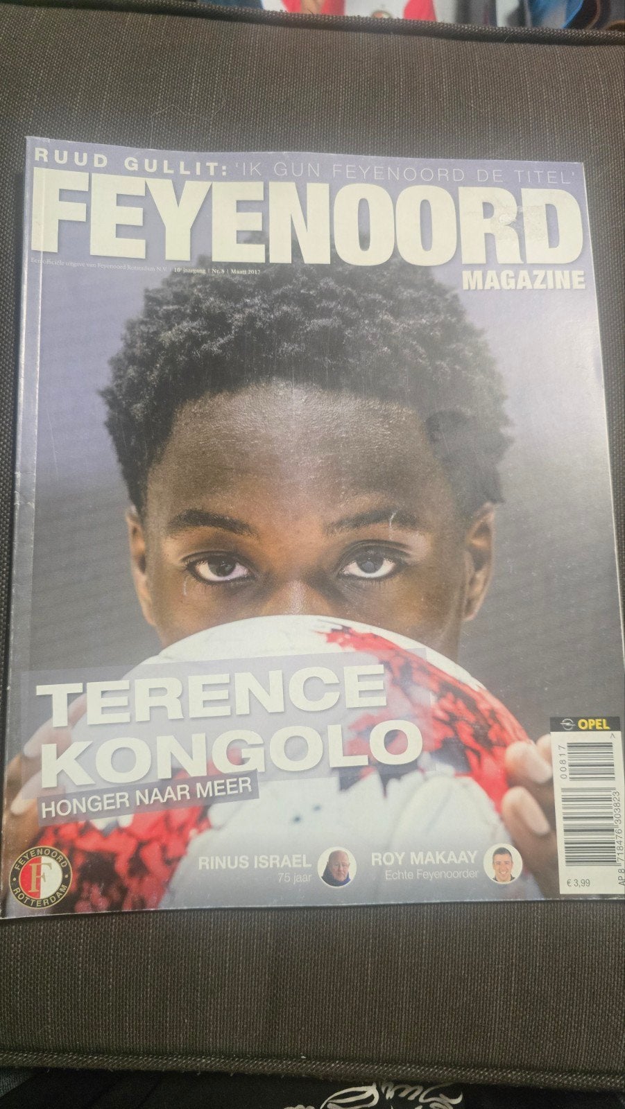 Feyenoord Magazine - Terence Kongolo - Maart 2017, Ophalen of Verzenden