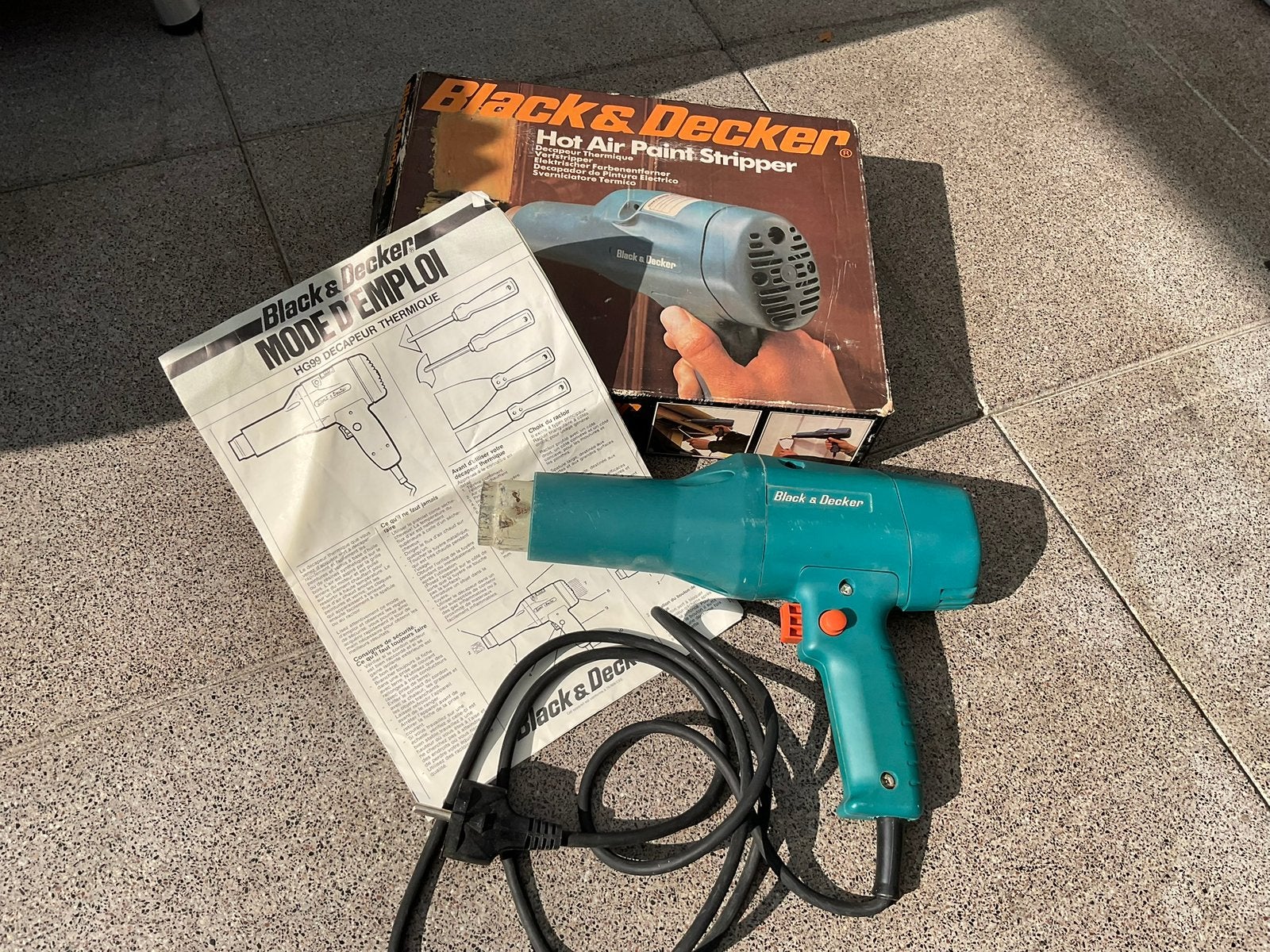 Verfstripper Black en Decker, Doe-het-zelf en Verbouw, Schildersmaterialen, Ophalen, Gebruikt, Verfspuit of Verfpomp