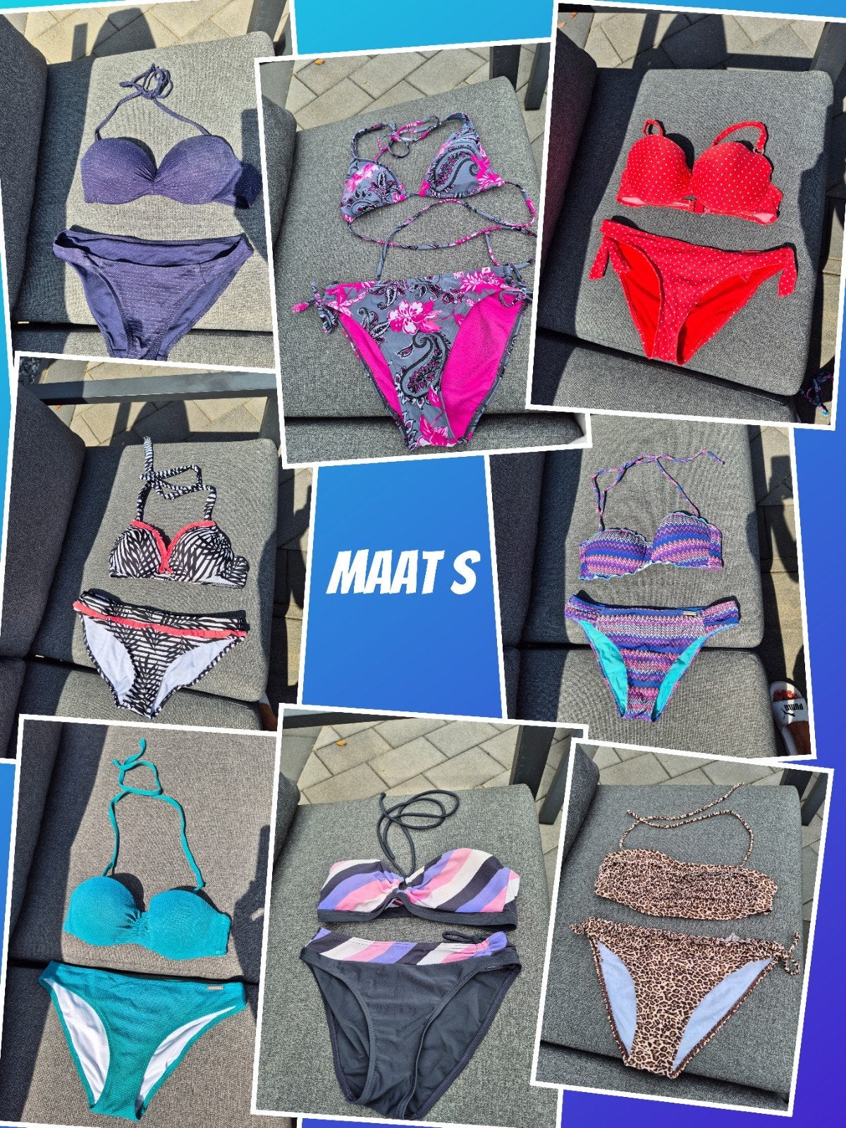 8 x bikini maat S, Kleding | Dames, Badmode en Zwemkleding, Ophalen of Verzenden, Zo goed als nieuw, Bikini