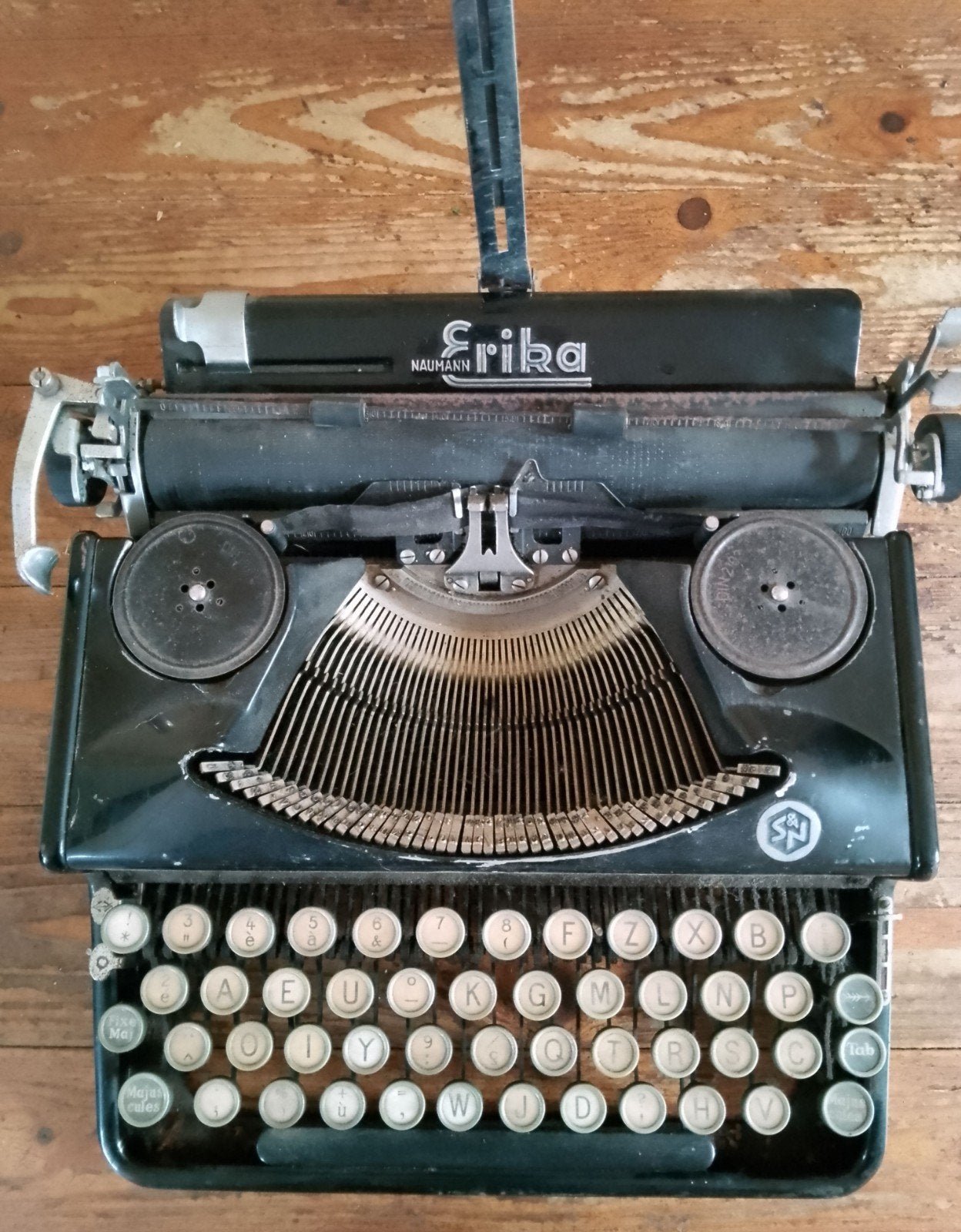 Typemachine Erika 6 - jaren 30 - voor reparatie/onderdelen, Diversen, Typemachines, Ophalen of Verzenden