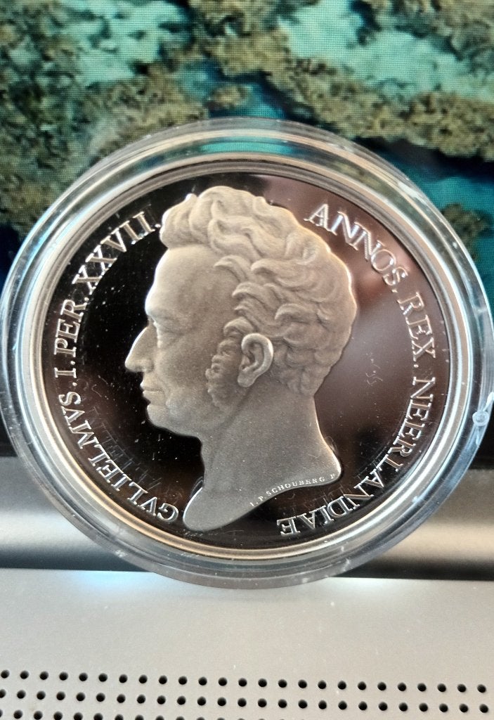 Koning Willem I munt-penning en Koningshuis penning, Ophalen of Verzenden, Overige materialen, Nederland