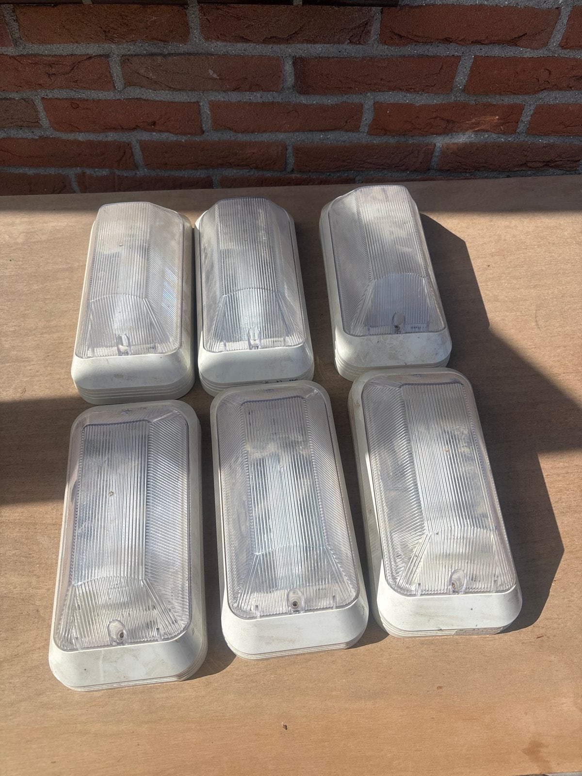 6x HOGRO Noodverlichting IP65 - PLS9W/830, Ophalen, Wit, Overige merken, Gebruikt