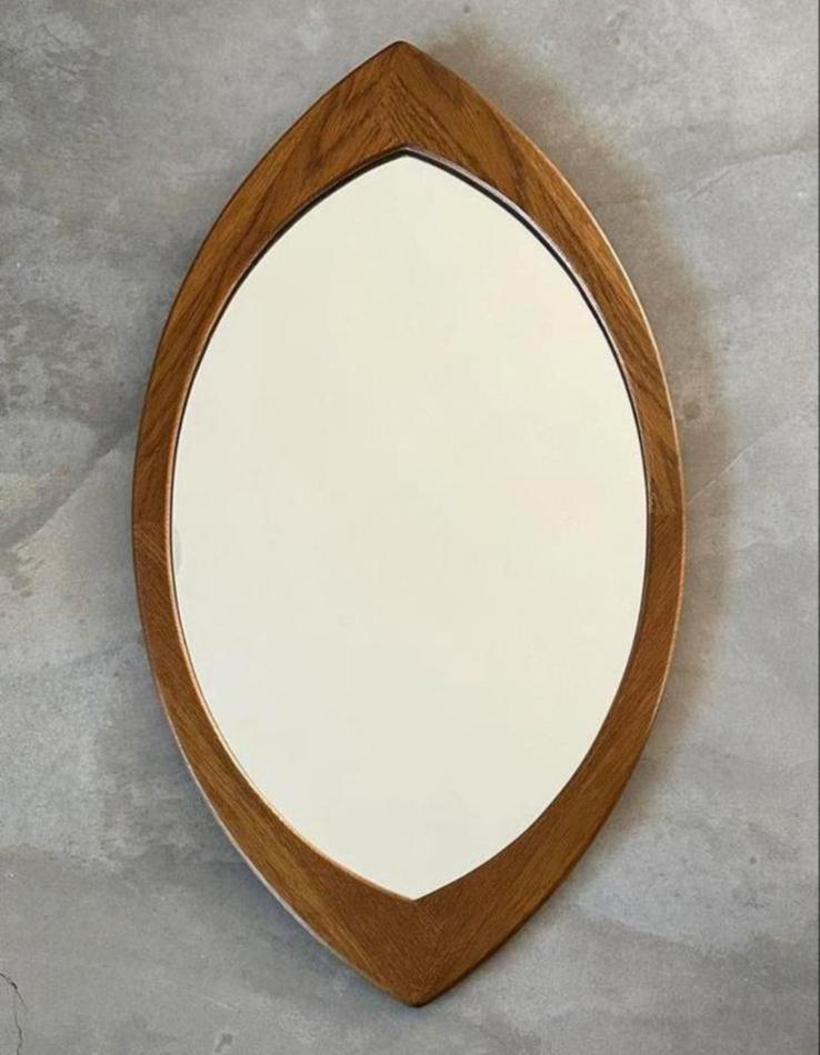 Hans Agne Jacobsson Sweden Markaryd Teak Spiegel Midcentury, Ophalen of Verzenden, X, Minder dan 100 cm, Rechthoekig