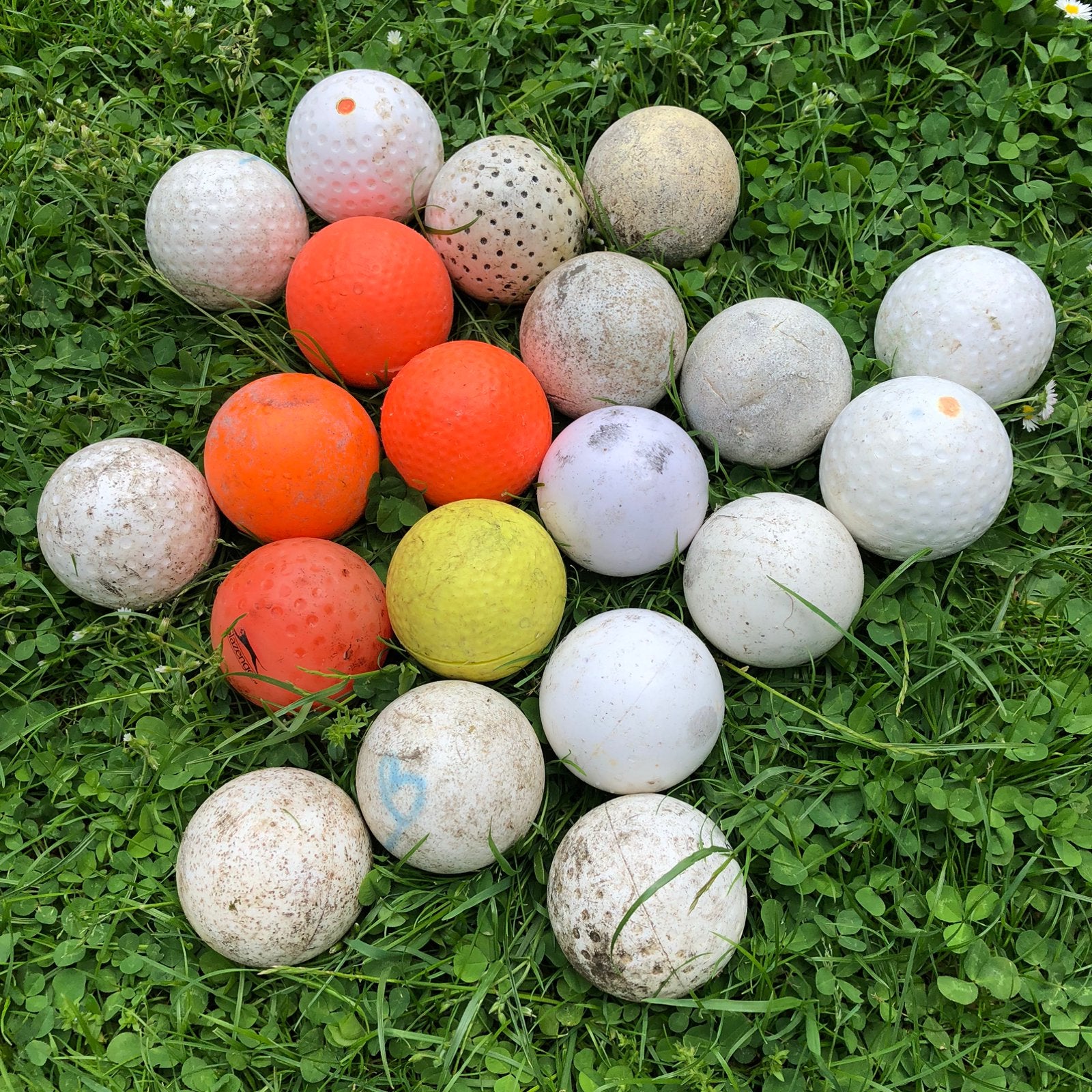 20 gebruikte hockeyballen, Sport en Fitness, Hockey, Ophalen of Verzenden, Gebruikt, Bal