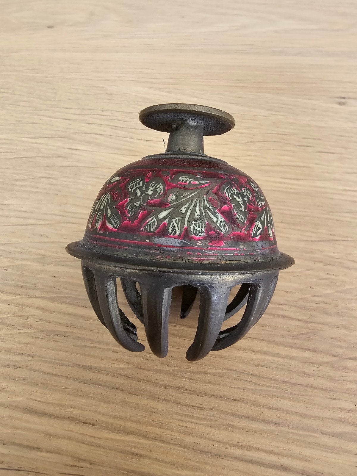 Prachtige originele antieke koperen olifantenklauwbel €35, Ophalen of Verzenden, Koper