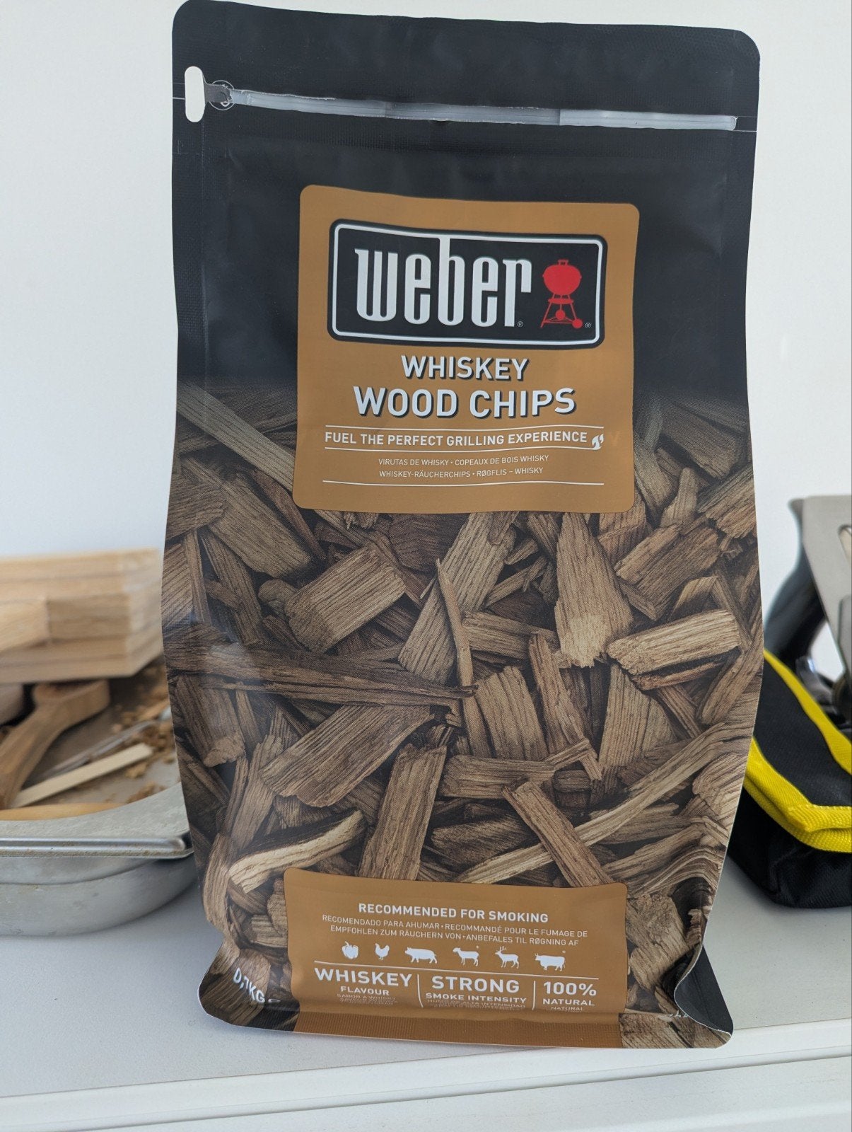 Weber Whiskey Wood Chips - Rookhout voor BBQ, Ophalen, Zo goed als nieuw, Weber