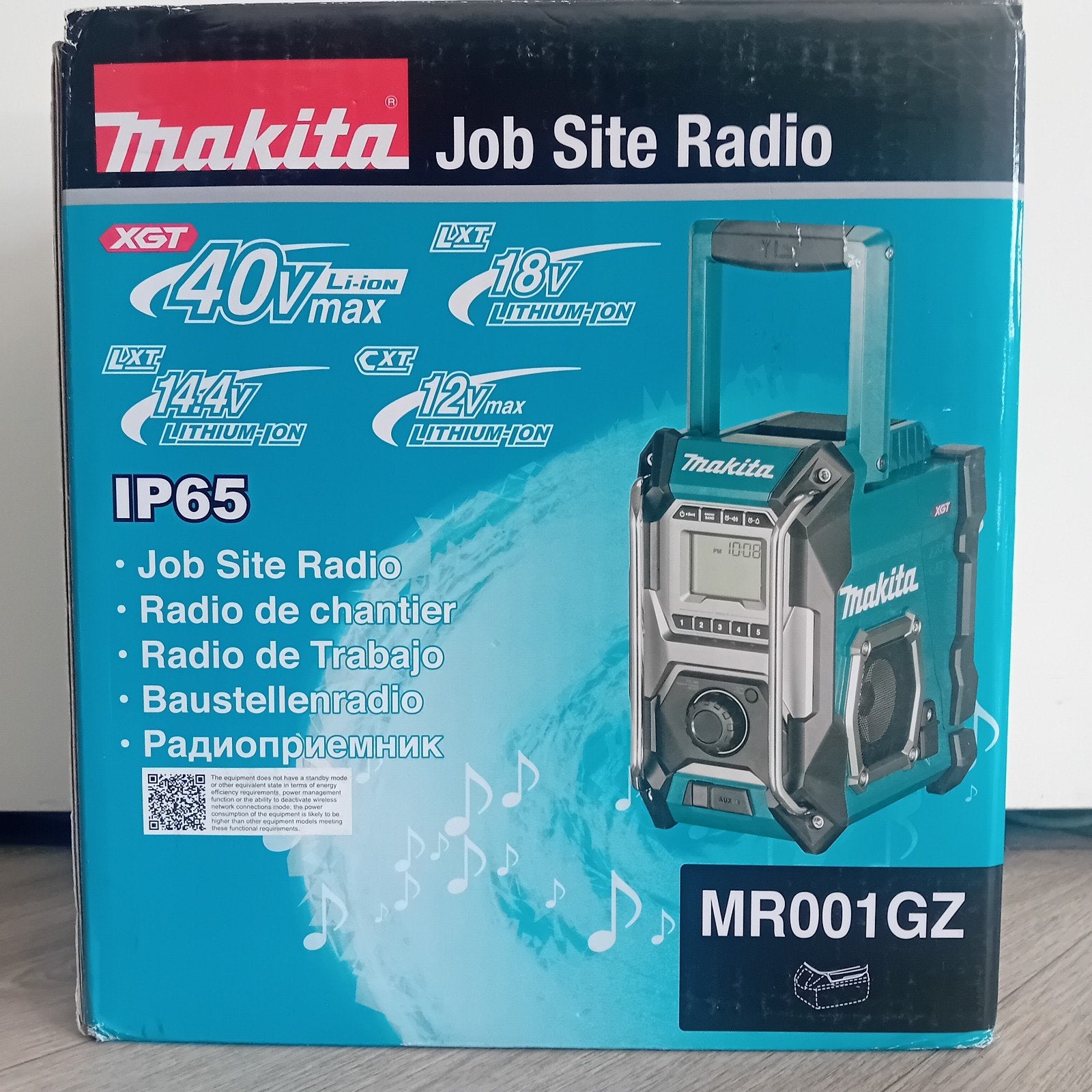 Makita MR001GZ 12/14/18/40V Max Li-Ion accu bouwradio NIEUW, Audio, Tv en Foto, Ophalen, Nieuw, Bouwradio