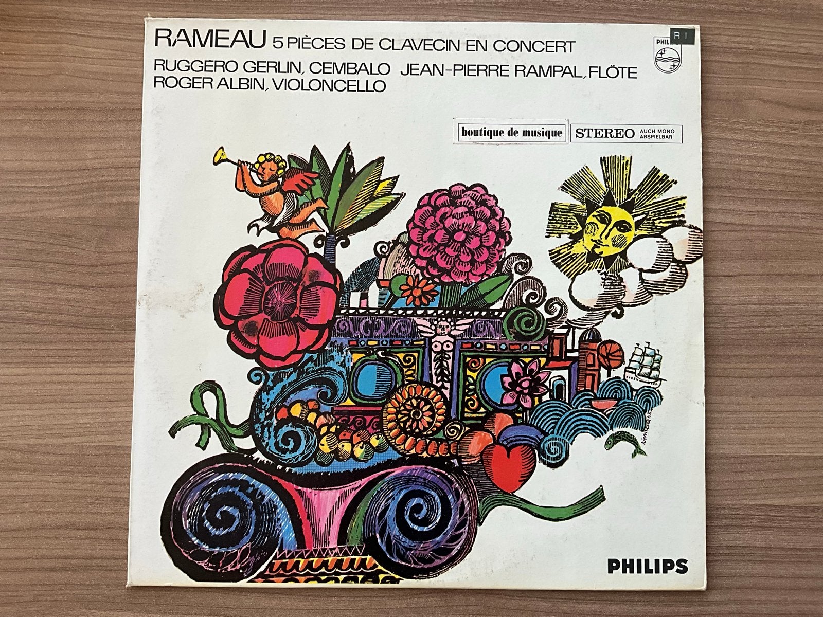 Rameau - 5 Pièces de Clavecin en Concert (Philips LP), Overige componisten, Ophalen of Verzenden, Inclusief doosje, Kamermuziek