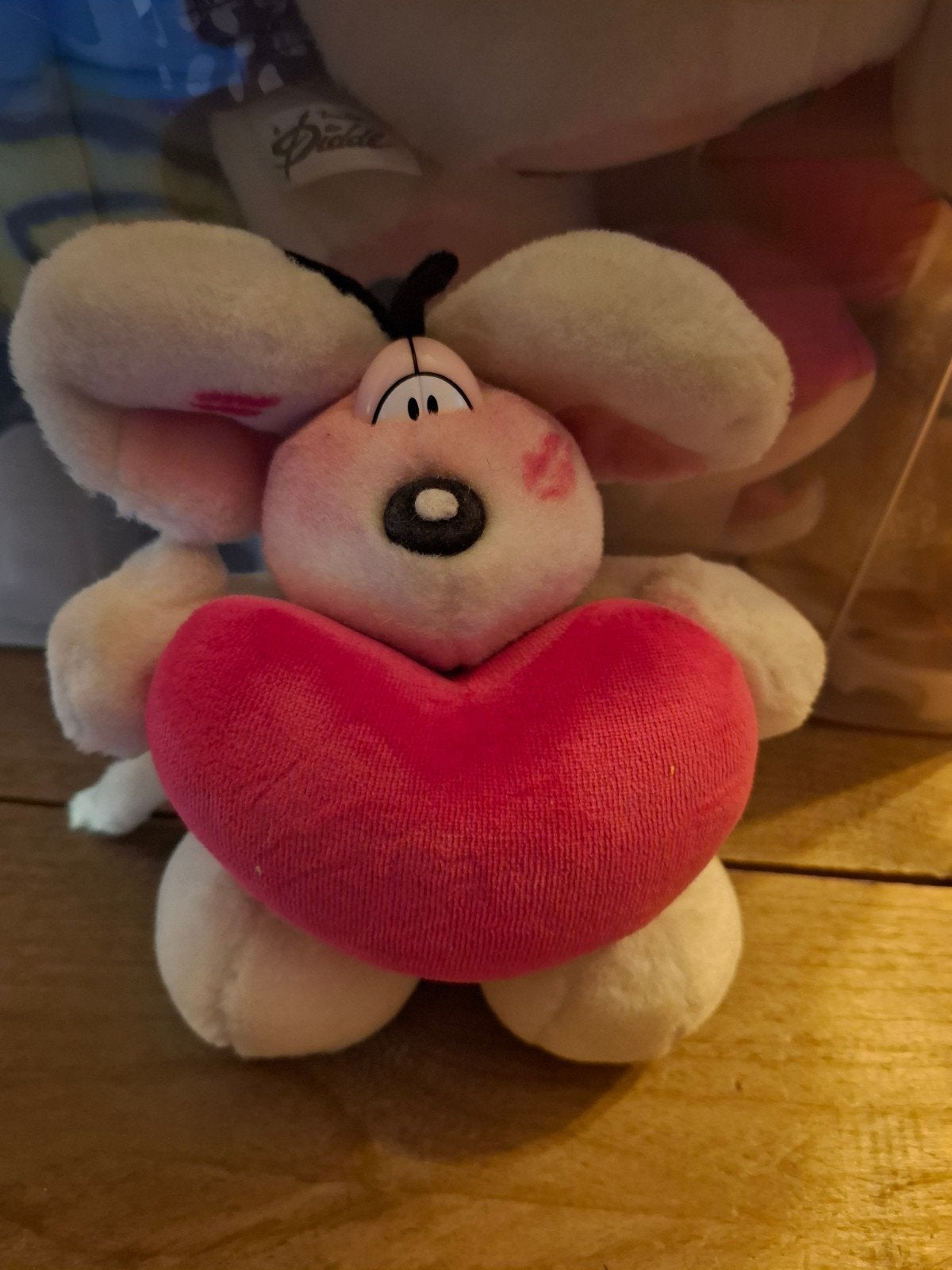 Vintage Diddl knuffel met hartje, Verzamelen, Ophalen of Verzenden, Diddl, Gebruikt, Knuffel