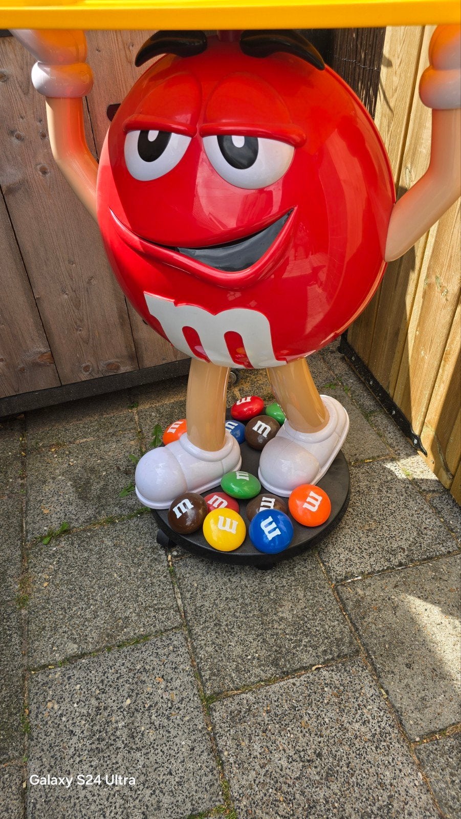 M&M's Mr. Red winkeldisplay Originele 105cm hoog, Ophalen