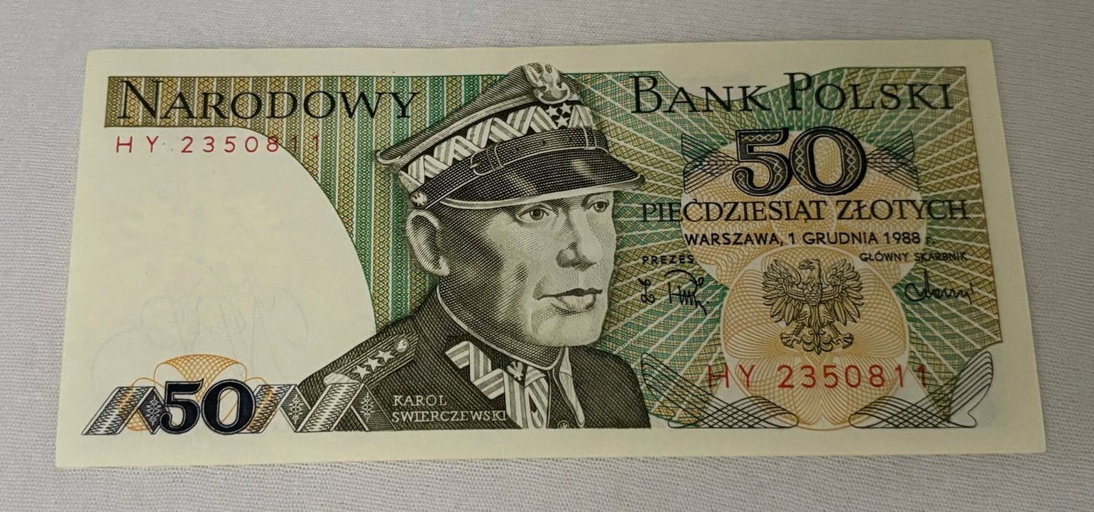 50 Zloty Bankbiljet Polen 1988 - UNC, Ophalen of Verzenden, Overige landen, Los biljet