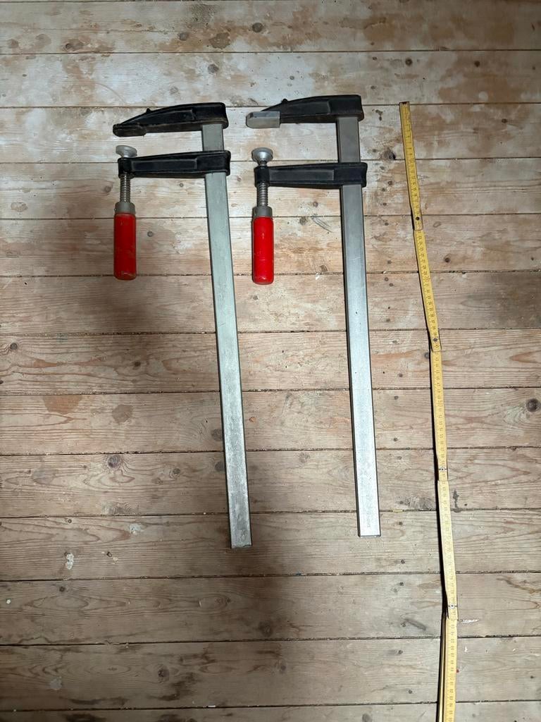 2x Lijmklemmen 70 cm - Gebruikt, Ophalen, Zo goed als nieuw
