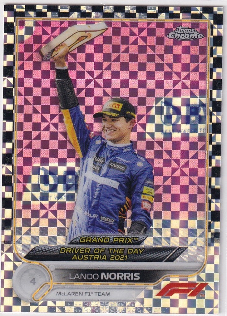 Lando Norris Checker Refractor #181, Verzenden, Nieuw, Formule 1