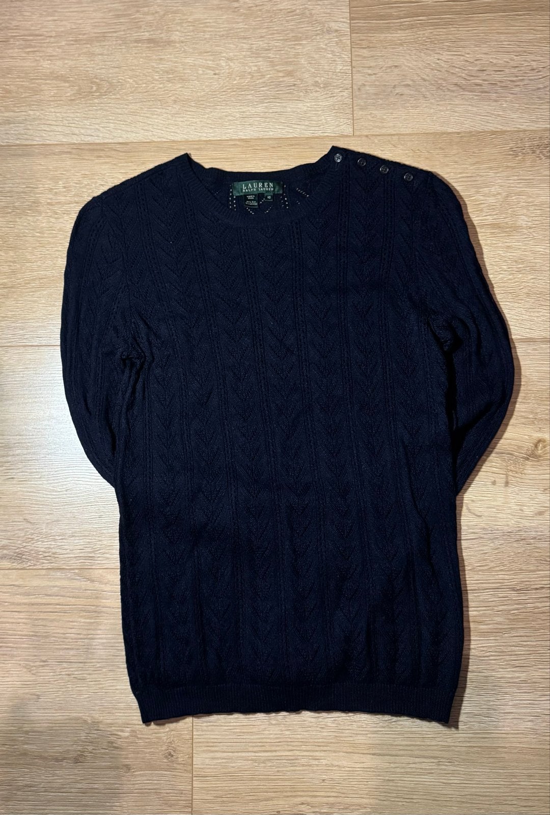 Vintage Ralph Lauren Kasjmier Trui Maat XS - Top Staat, Ophalen of Verzenden, Zo goed als nieuw, Maat 34 (XS) of kleiner, Blauw