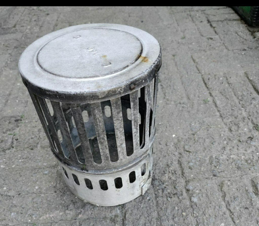 Schoorsteenkap,aluminium,rooster,pijp,kap,rookkanaal,haard, Ophalen of Verzenden, Gebruikt, Overige soorten