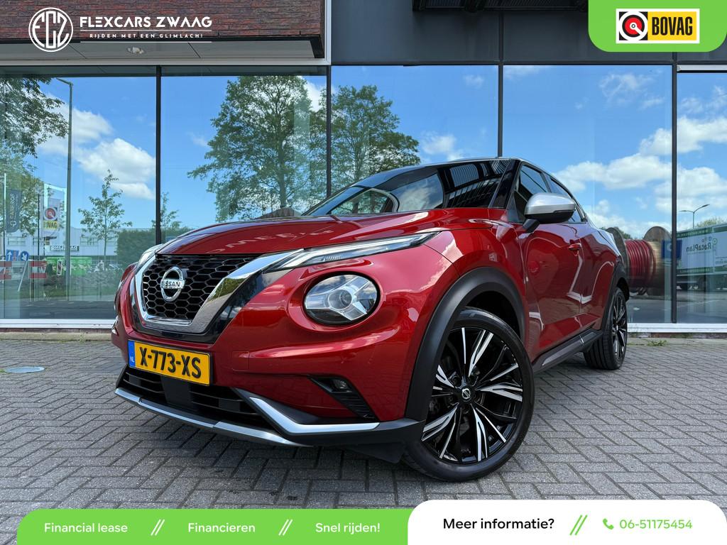 Nissan Juke 1.0 DIG-T N-Design - Automaat - Leder - Navi - W, Auto's, Leder, Bedrijf, 3 cilinders, SUV of Terreinwagen