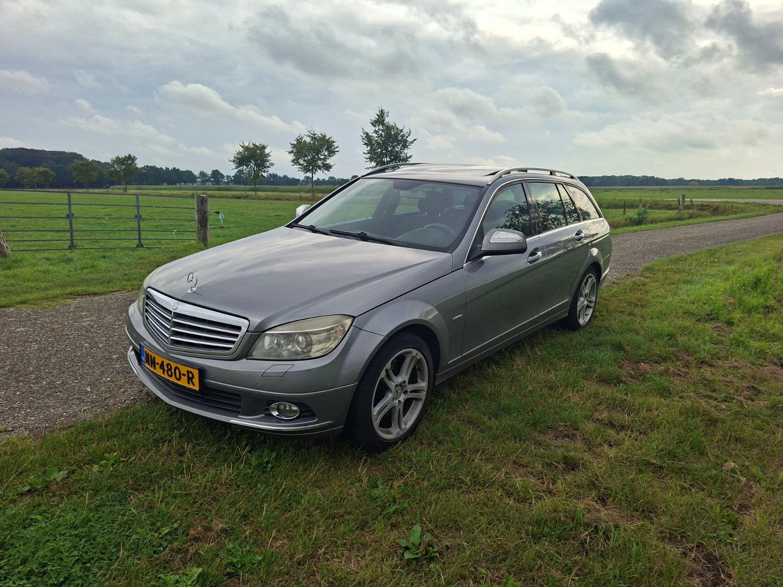 Mercedes-Benz C-Klasse 3.0 CDI C320 Estate AUT 2007 Grijs, Auto's, Achterwielaandrijving, 1800 kg, 197 €/maand, 1650 kg