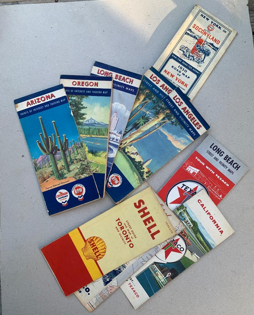 U.S.A Amerika landkaarten  Shell/Texaco/Chevron  Vintage, Ophalen of Verzenden, Auto's