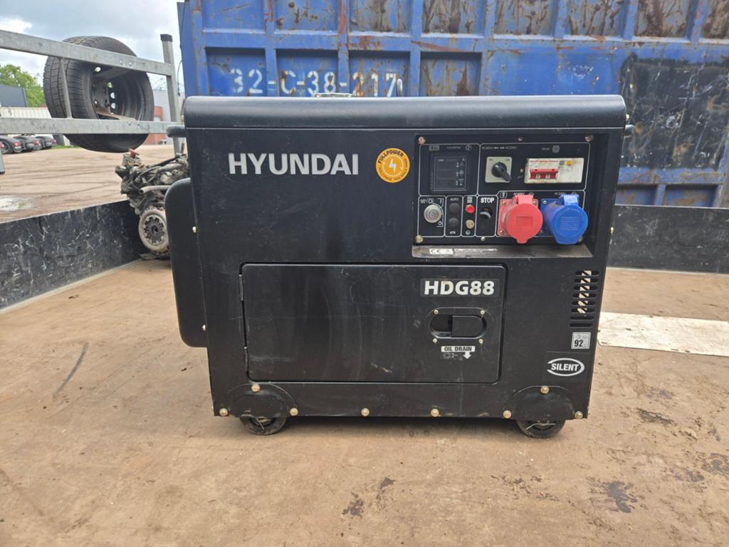 Hyundai HDG88 Diesel Generator - Stille Krachtcentrale, Ophalen of Verzenden