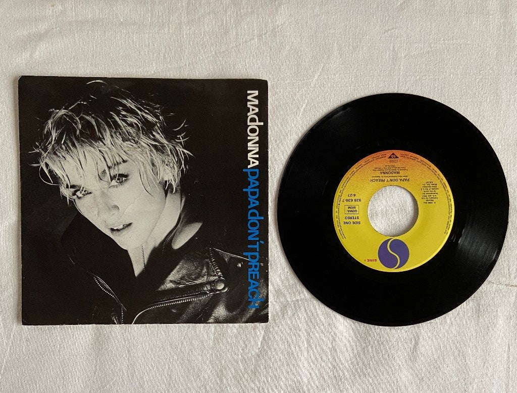 madonna  papa don't preach, Ophalen of Verzenden, Zo goed als nieuw, Pop