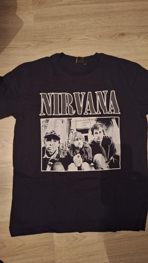 nirvana band shirt, Ophalen, Zwart
