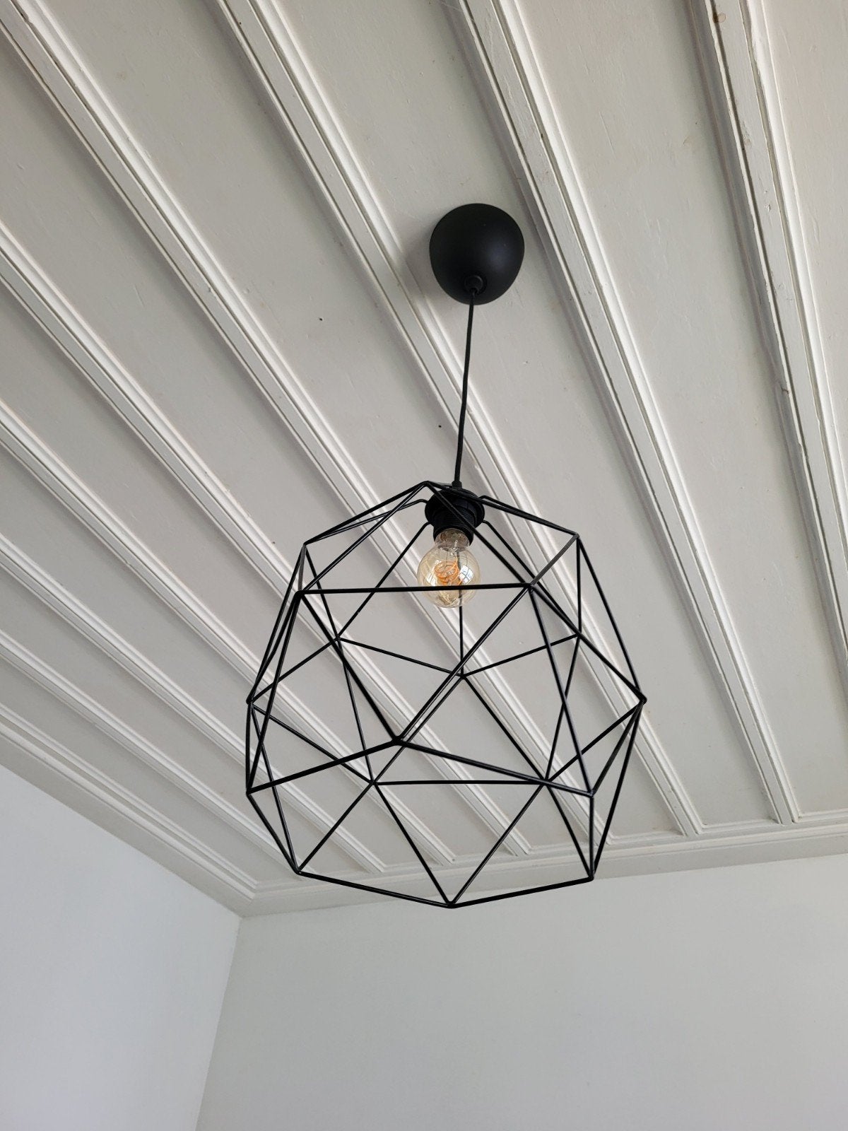 IKEA plafondlamp/hanglamp, Gebruikt, Modern, Geometrisch, Metaal, E27 (groot)