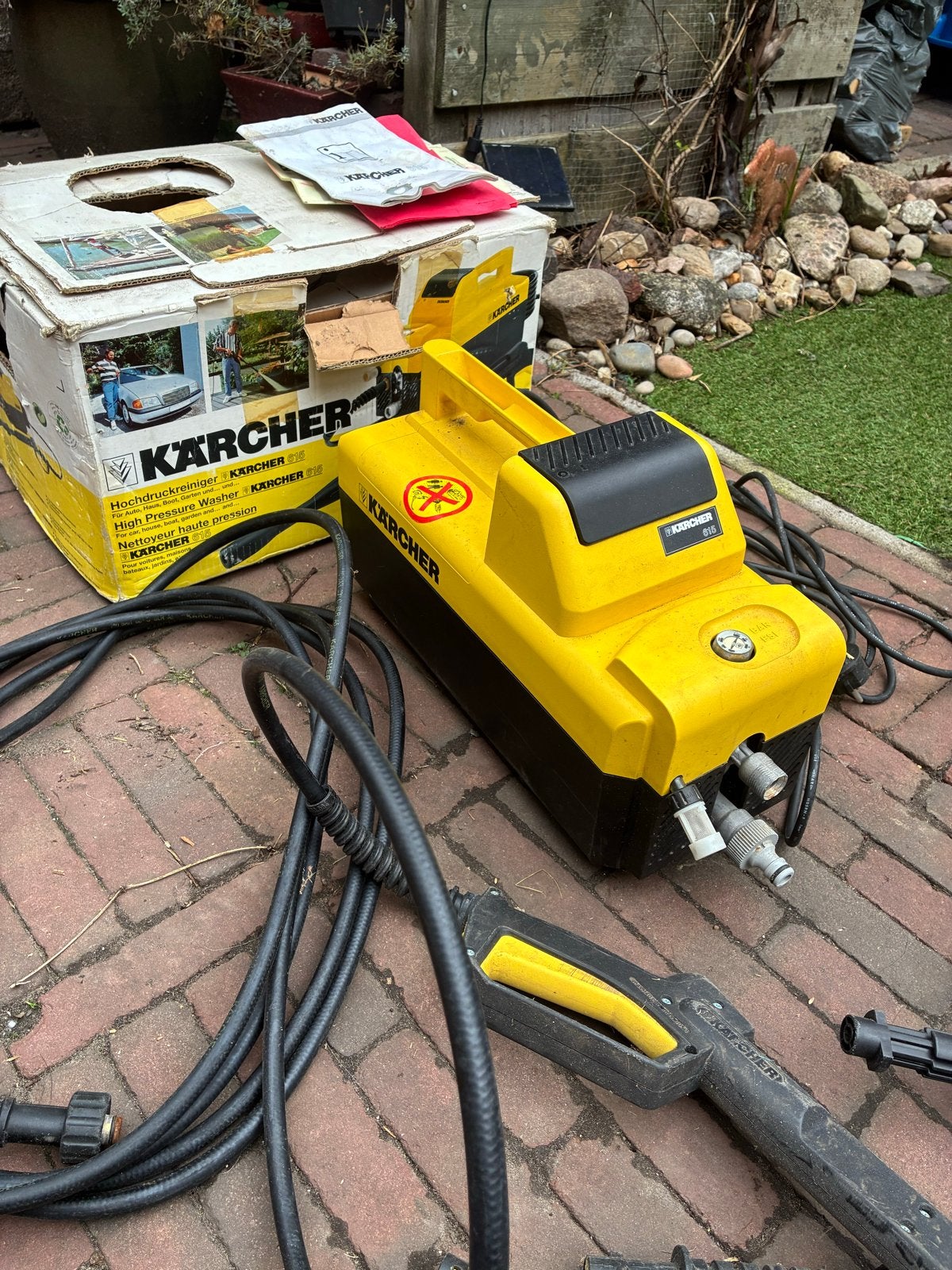Kärcher 615 Hoge Druk Reiniger met accessoires, Ophalen, Gebruikt, Elektrisch