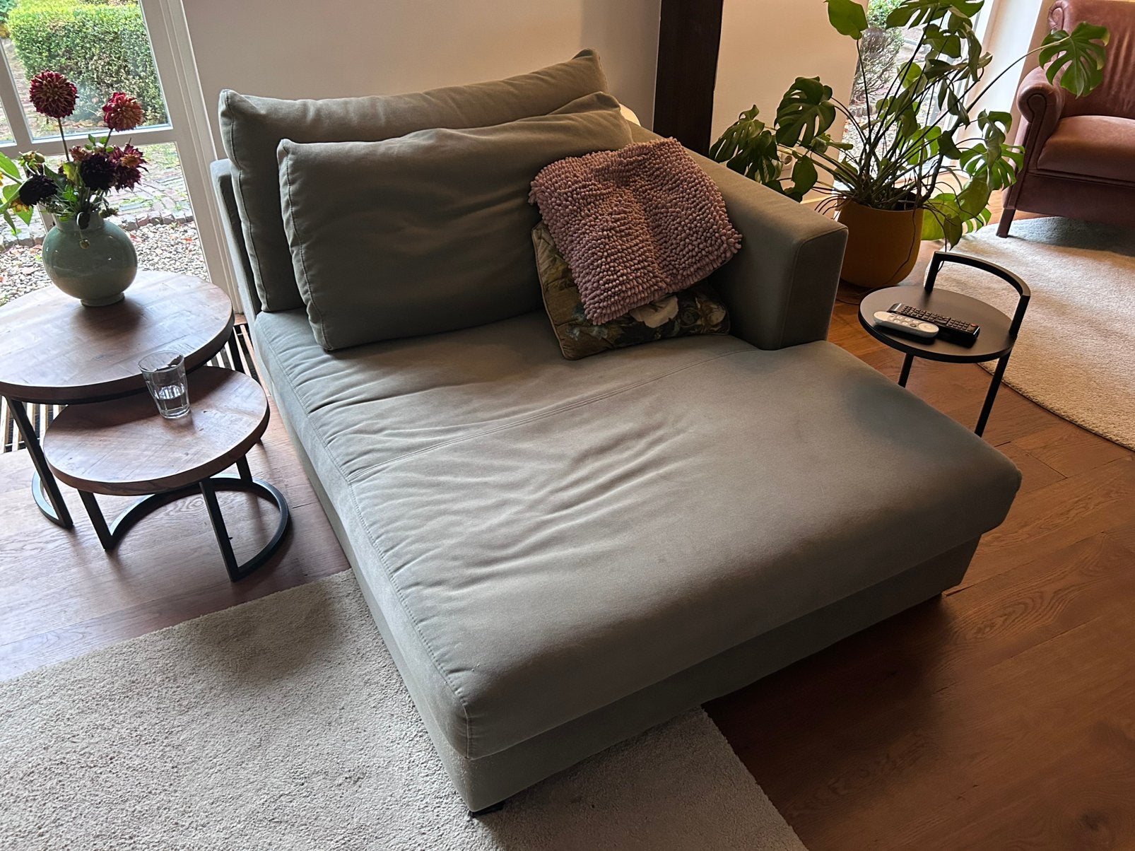 Gratis bank / chaise longue, Ophalen, Gebruikt, Stof