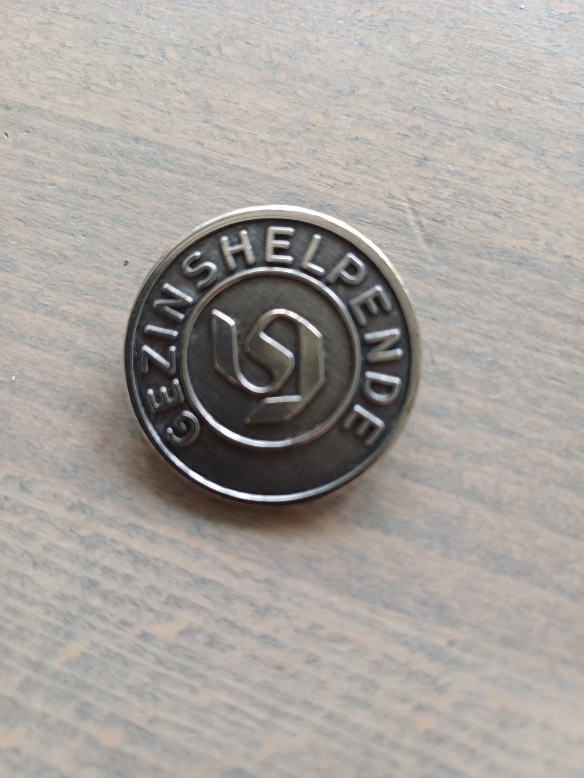 Gezinshelpende speld - Zilverkleurig, Ophalen of Verzenden, Gebruikt