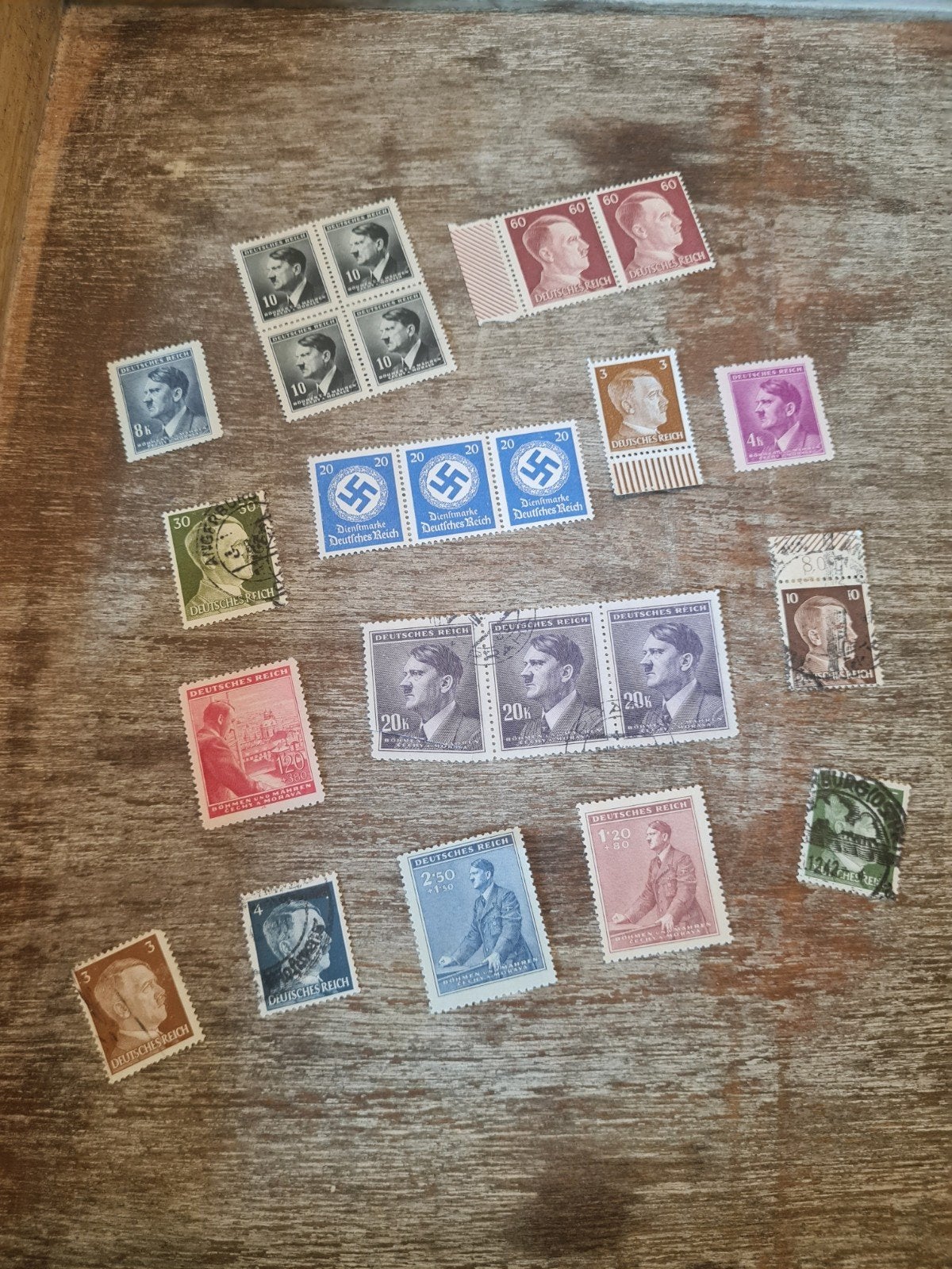 Set Duitse postzegels Tweede Wereldoorlog (#5), Ophalen of Verzenden, Overige soorten, Duitsland, Overige typen