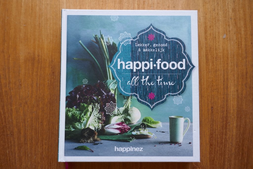 Happi-Food 3e kookboek van Happinez, Ophalen of Verzenden, Zo goed als nieuw
