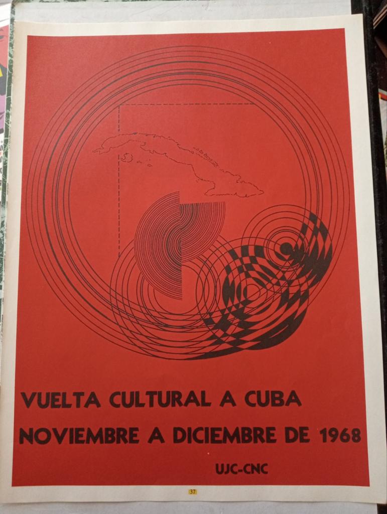 Affiche Cuba 1970, Verzamelen, Ophalen of Verzenden, Gebruikt, A1 t/m A3, Film en Tv