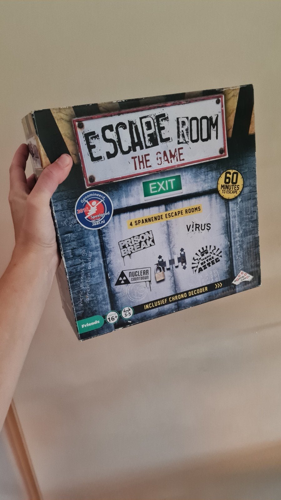 escape room, Ophalen