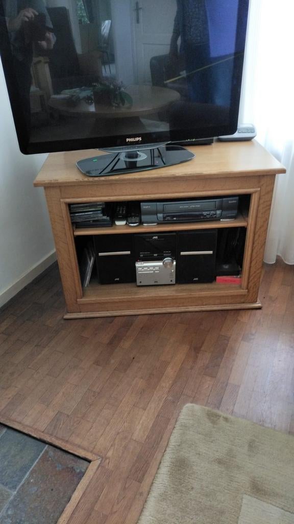Eikenhouten TV Kast uit 1985 - Oisterwijk, Ophalen, Gebruikt, 25 tot 50 cm, Minder dan 100 cm