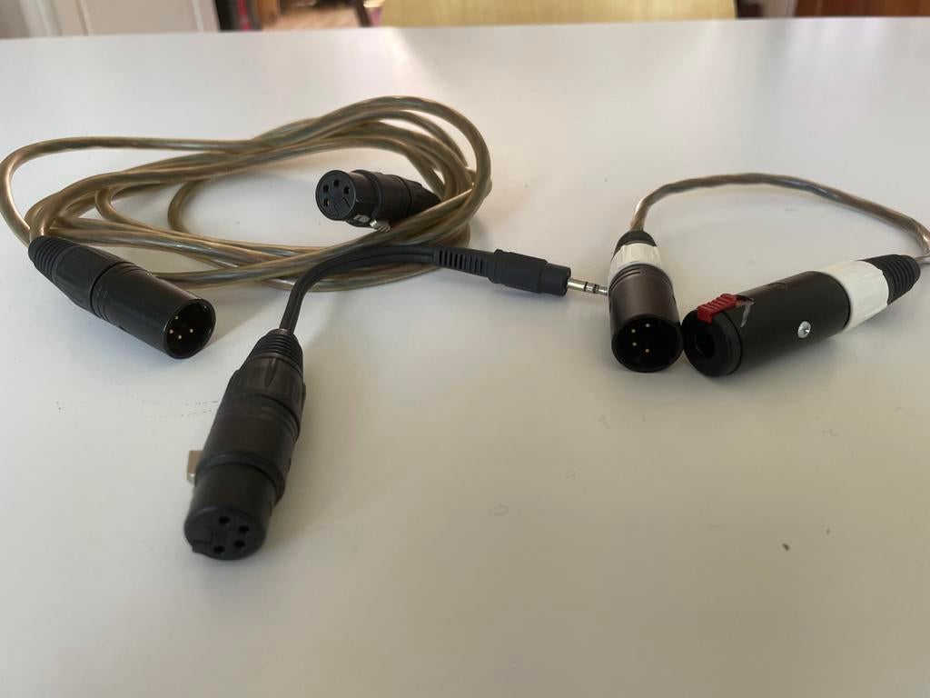 Voor AKG K1000 en andere hoofdtelefoons met 4 pin KLR plug., Audio, Tv en Foto, Audiokabels en Televisiekabels, Ophalen of Verzenden