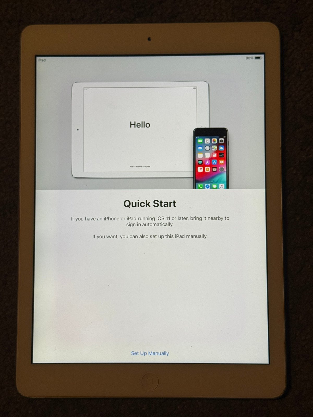 I pad air 1st gen 16gb icloud lock, Computers en Software, Apple iPads, 10 inch, Ophalen of Verzenden, Zo goed als nieuw, Grijs
