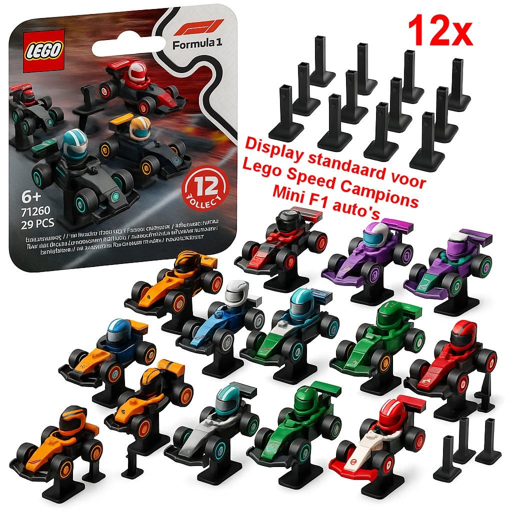 Display standaard voor Lego Speed Campions Mini F1 auto's, Ophalen of Verzenden, Nieuw