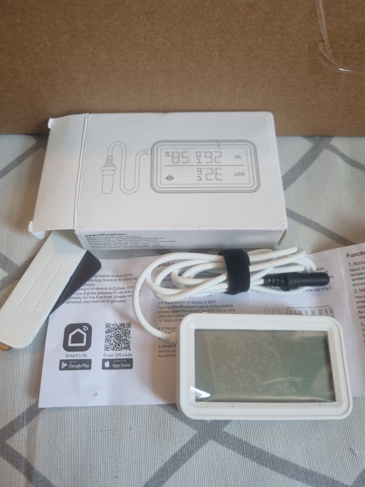Tuya WiFi Temperatuur Vochtigheidssensor met Externe Probe, Ophalen of Verzenden, Nieuw