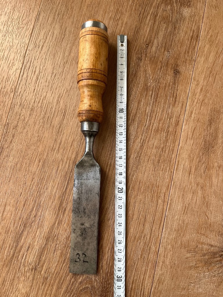 NOOITGEDAGT Houtbeitel Steekbeitel 32 mm, Ophalen of Verzenden