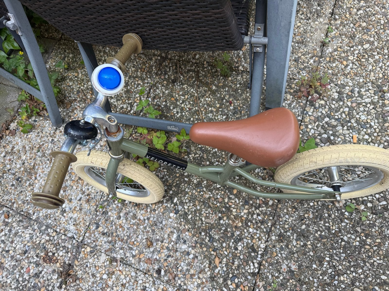 Veloretti loopfiets - Groen, Fietsen en Brommers, Fietsen | Kinderfietsjes, Zo goed als nieuw, Minder dan 16 inch, Ophalen