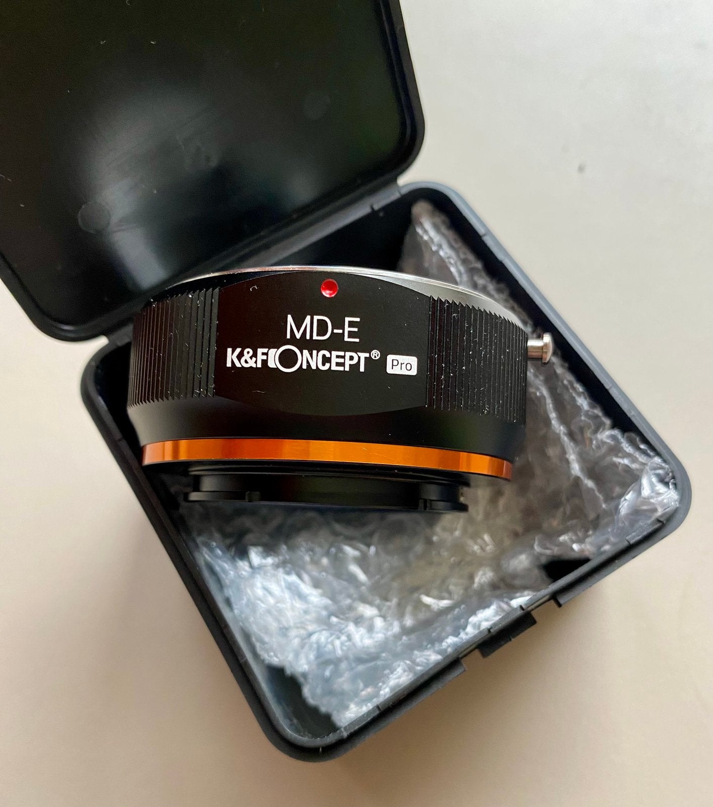 K&F Concept lens Pro adapter MD - E , z.g.a.n., Ophalen of Verzenden, Zo goed als nieuw, Overige typen