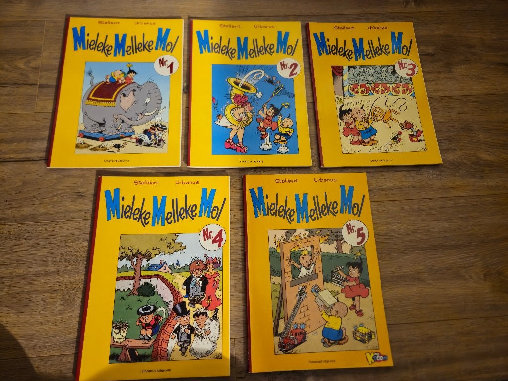 Mieleke Melleke Mol 1 t/m 5 – Urbanus-klassiekers!, Meerdere stripboeken, Ophalen of Verzenden, Zo goed als nieuw