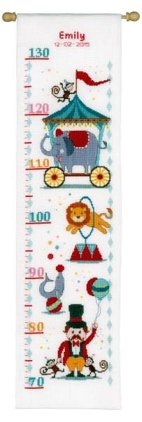 Borduurpakket Groeimeter bij het circus pn0021626, ., Nieuw, Ophalen of Verzenden, .