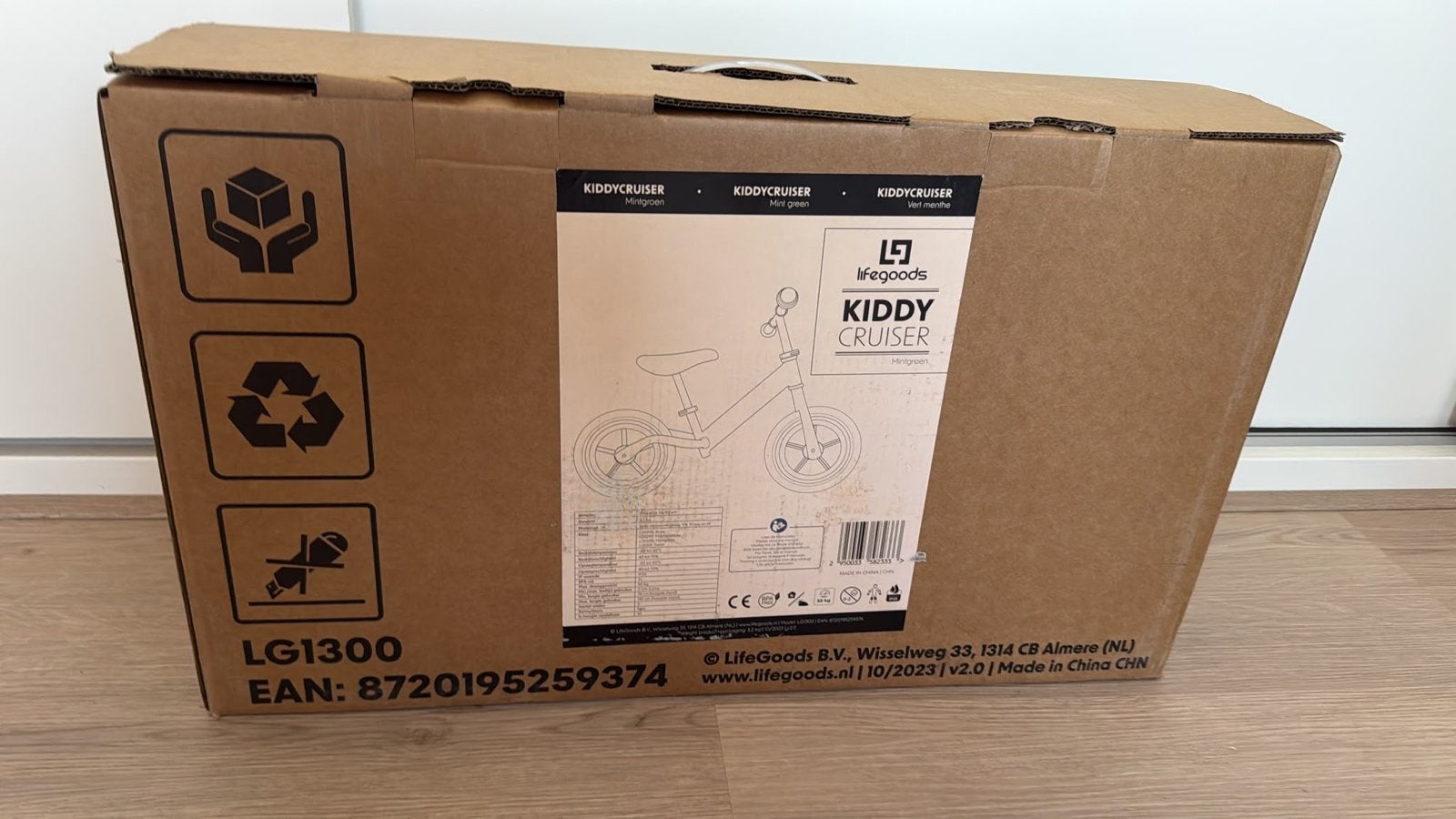 Lifegoods Kiddy Cruiser Loopfiets - Nieuw in doos, Fietsen en Brommers, Ophalen, Nieuw, Trommelrem, 16 tot 20 inch