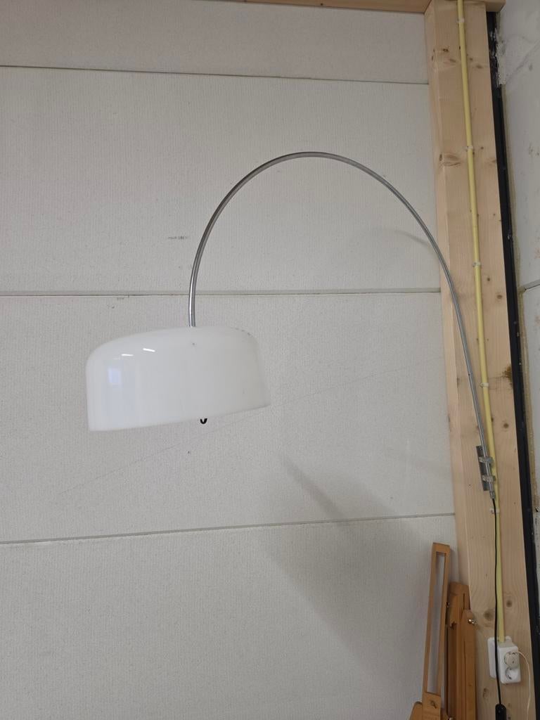 Vintage Raak Booglamp - Design Klassieker, Ophalen, Gebruikt, Vintage, Mid-century Modern, Design, Glas
